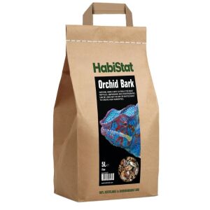 HabiStat | Orchid Barck Fine | Természetes finom szemű kéreg terráriumi növények és hüllők számára - 5 L 144092018 - Hal- & Hüllőtartás