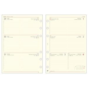 Kalendárium betét, tervező, heti, "L", SATURNUS, chamois 2026 144092983 - Irodai kiegészítő