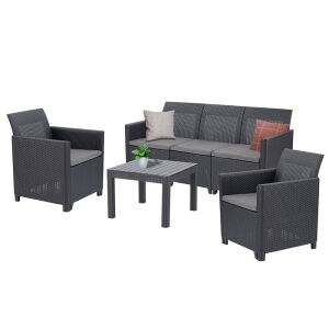 Claire VI 5 személyes kerti bútor garnitúra orlando asztallal 144093979 - Kerti garnitúra