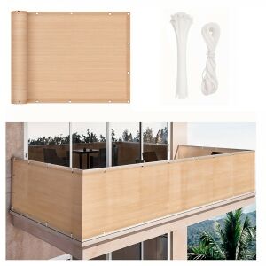 Erkély árnyékoló, belátásgátló 5 m bézs 144094181 - Kerti bútor