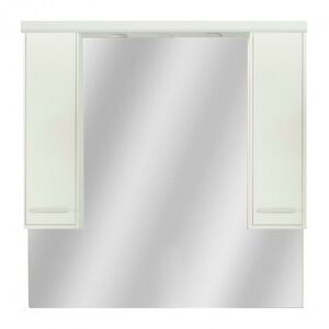 Nerva 105 cm-es tükrös felsőszekrény, Tükörfényes fehér színben 144094959 - Bútor