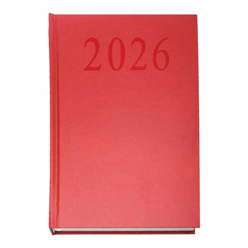 Naptár, tervező, A5, napi, 2026, bordó 144095264