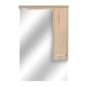 Nerva 65 cm-es tükrös felsőszekrény, Sonoma tölgy 144096250 - Fürdőszoba bútor