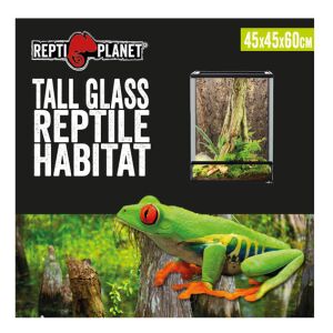 Repti Planet Tall Glass Reptile Habitat | Paludárium - 45 x 45 x 60 cm 144098473 - Állattartás