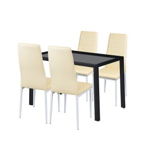 Nicole 4+1 étkező garnitúra bézs 144098696 - Étkező bútor