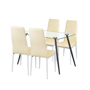 Cruz 4+1 étkező garnitúra bézs 144098777 - Étkező bútor