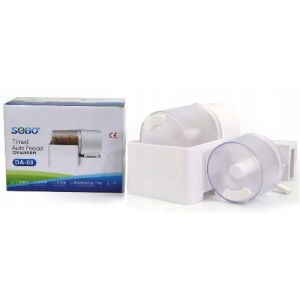 Sobo | Timed Auto Feeder DA-08 | Automata etető (2 rekeszes) akváriumi halak részére - 15X10X10 cm 144100355 - Haleledel adagoló