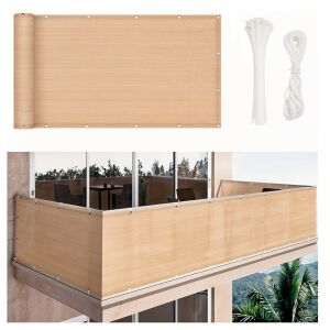 Erkély árnyékoló, belátásgátló 7 m bézs 144100514 - Kerti bútor