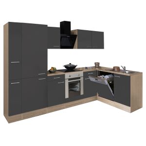 Yorki 310 sarok konyhabútor alsó sütős, polcos kivitelben 144102412 - Bútor