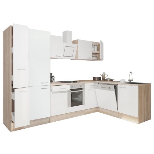 Yorki 310 sarok konyhabútor alsó sütős, polcos kivitelben 144102422