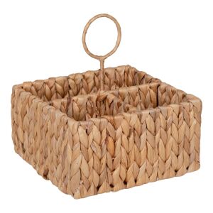 Pleiku fali kosár, vízi jácint, natúr, 20x11x20 cm 144102720 - Konyha & Étkezés