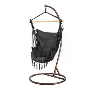 Puerto függőszék állvánnyal fekete-barna 144103551 - Függőszék