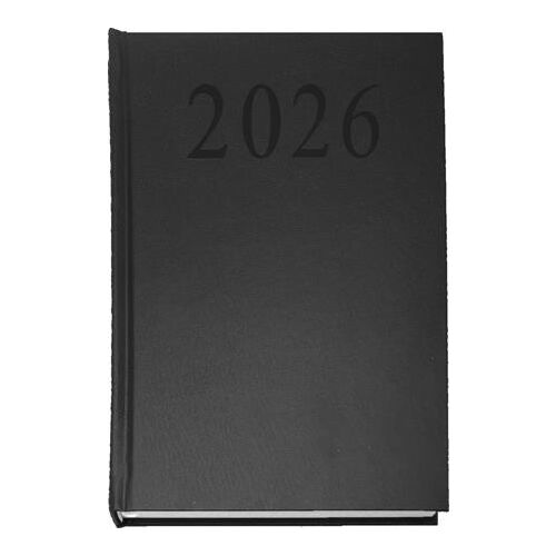 Naptár, tervező, A5, napi, 2026, fekete
