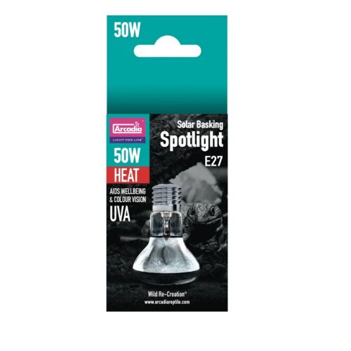 Arcadia | Solar Basking Spotlight | Intenzív UVA melegítő izzó hüllők terráriumába – 50 W 144104326