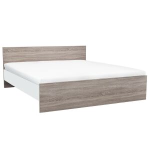 Miami franciaágy ágyneműtartó nélkül 180x200 cm yorki tölgy-fehér 144104549 - Ágy