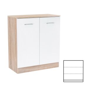 Miami komód 2 ajtós 80x92 cm fehér-sonoma tölgy 144104603 - Nappali bútor