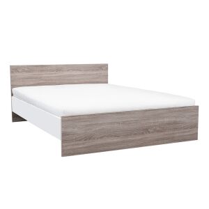 Miami franciaágy ágyneműtartó nélkül 160x200 cm yorki tölgy-fehér 144105637 - Ágy