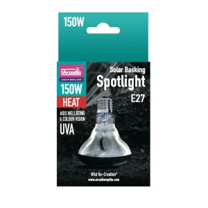 Arcadia | Solar Basking Spotlight | Intenzív UVA melegítő izzó hüllők terráriumába - 150 W 144106319 - Hal- & Hüllőtartás