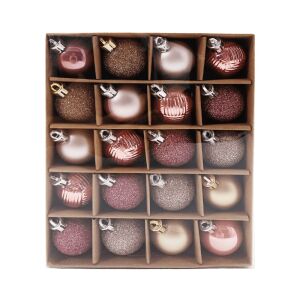 Barna-rózsaszín gömbök