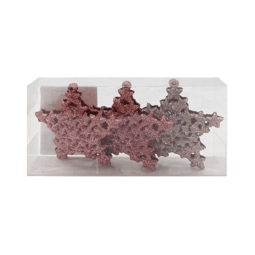 Rózsaszín 3D csillag karácsonyfadísz 144107178