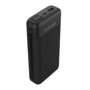 BLITZWOLF BW-P22 vésztöltő USB+Type-C aljzat 20000mAh, LED kijelző, FEKETE 144107281 - BlitzWolf