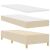 vidaXL Boxrugós ágy fejtámlával Krém 200 x 80 cm szövet 164726275
