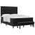 vidaXL Boxrugós ágy fejtámlával Fekete 200 x 160 cm Bársony 144110170