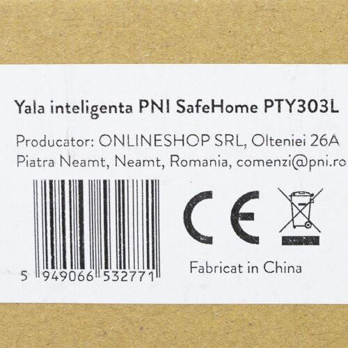 Smart Yala PNI SafeHome PTY303L, ляв, достъп с пръстов отпечатък, код, карта, ключ, за максимум 300 потребители 144111731