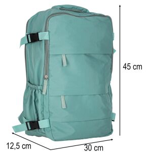 Utazó hátizsák, zöld - 45x30x12,5cm 144112125 - Utazótáska