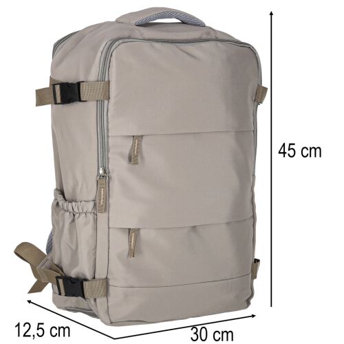 Utazó hátizsák, szürke - 45x30x12,5cm 144112173