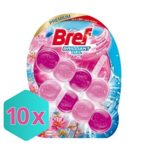 Bref Brilliant Gel, wc illatosító, Spring Rain, 2x42g KARTON - 10 db 144116446 - Tisztítószer