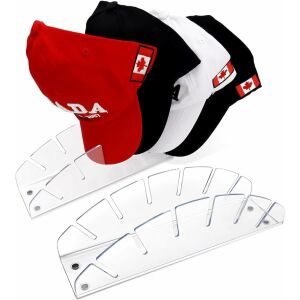 Stojak Półokrągły na Czapki Bejsbolówki Akrylowy 2 szt. 144116672 - Przechowywanie i sortowanie