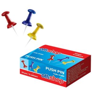 Parafatáblás gombostűk, 50 darabos készlet, többszínű 144116912 - Rajzszög