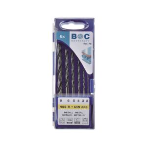 Trusa burghie DIN 338, HSS, laminate, 2.0-8.0 mm / 6 piese 144119172 - Accesorii pentru unelte