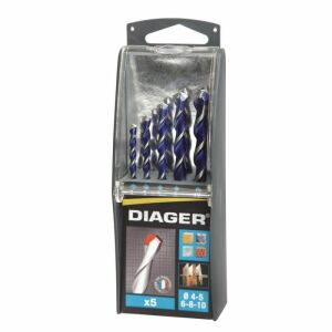 Trusa burghie cu coada cilindrica multimaterial 5 piese 144119177 - Accesorii pentru unelte