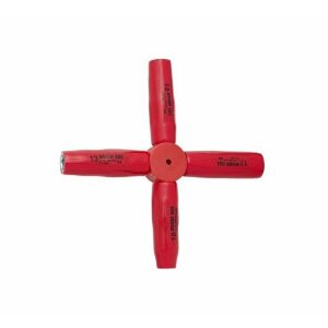 213/2VDEDP szigetelt keresztfejű villáskulcs, MÉRETEK: 13 x 17 x 19 x 22 144119485 - Kerékkulcs