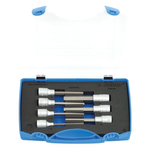 Комплект шестостенни вложки с дължина 1/2'' в пластмасова кутия 144120216