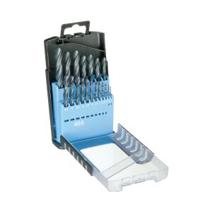 DIN 338 HSS fúrószárkészlet, laminált, 1,0 - 10,0 mm x 0,5 mm, 19 darabos 144120379 - Bohrcraft