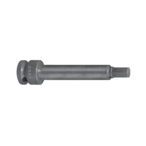 Cap cheie tubulara de impact 1/2 cu profil hexagon exterior, o piesa, 100 mm, DIM 3/8'' 144120401 - Construcții și renovări
