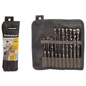 Truse burghie SDS-plus pentru beton Twister PLUS 10 piese 144121208 - Accesorii pentru unelte
