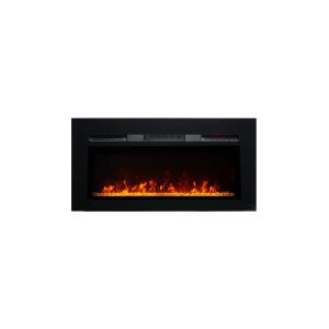 Dekorativni električni kamin, ElectricSun Paula GLASS Mali, zidni, podni i ugradbeni, s grijanjem, s plamenom u 10 boja, sa zvukom i mobilnom aplikacijom, Š122xV45 cm 144121464 - Kamin i peć