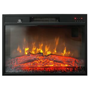 Ugradni elektricni kamin, ElectricSun 23 inč, s grijanjem, s plamenom u 3 boja, sa zvukom i mobilnom aplikacijom, Š59xV44 cm 144121615 - Kamin