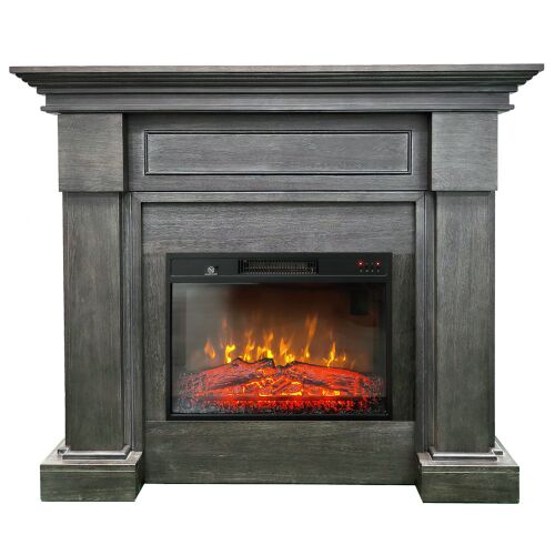 Elektrokamin ElectricSun MONTENEGRO Grau, mit Soundeffekt, mit App, 3 Farbeinstellungen, B127xH107cm 144121753