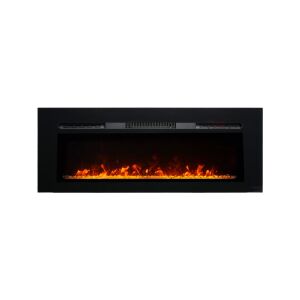 Elektrokamin modern ElectricSun Paula Glass medium schwarz, Wand-, Boden-montage oder einbaubar, mit Soundeffekt, mit App, 10 Farbeinstellungen, B153xH45cm 144121766 - Elektrische Kamine