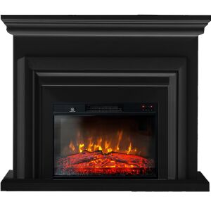 Elektromos kandalló, SONIA fekete matt, ElectricSun, hanghatással, 3 szín, telefonos alkalmazással, SZ120xM102cm