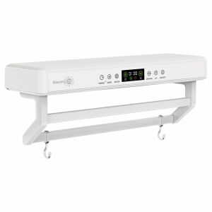 Handtuchtrockner mit UV-Sterilisator, Bad oder Küche, Wandmontiert, 60cm, 450W, ElectricSun PREMIUM Weiß 144121749 - Handtuchheizkörper