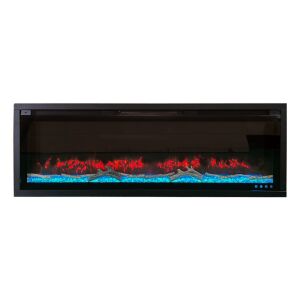 Dekoratívny elektrický krb ElectricSun Versalys XXL, nástenný, podlahový alebo vstavaný, s funkciou vykurovania, 10 farieb plameňa, s aplikácia, Š200xV41cm 144121944 - Elektrické krby