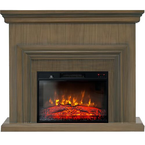 Elektrický stojaci krb ElectricSun Sonia Svetlý dub, s vykurovaním, so zvukom, 3 farieb plameňa, s aplikácia a diaľkové ovládanie, Š120xV102cm 144121739