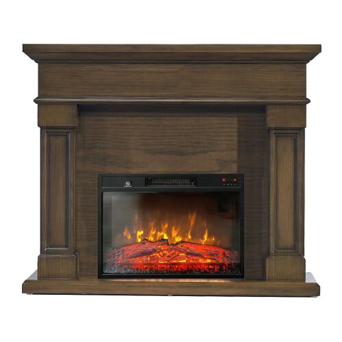 Електрическа камина ElectricSun Marisa Тъмен дъб, със звуков ефект, 3 цвята, WI-FI връзка с приложение, L120xH102cm 144121916