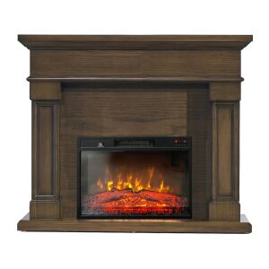 Električni samostojeći kamin, ElectricSun MARISA Tamni Hrast, s grijanjem, s plamenom u 3 boja, sa zvukom i mobilnom aplikacijom, Š120xV102 cm 144121916 - Kamin